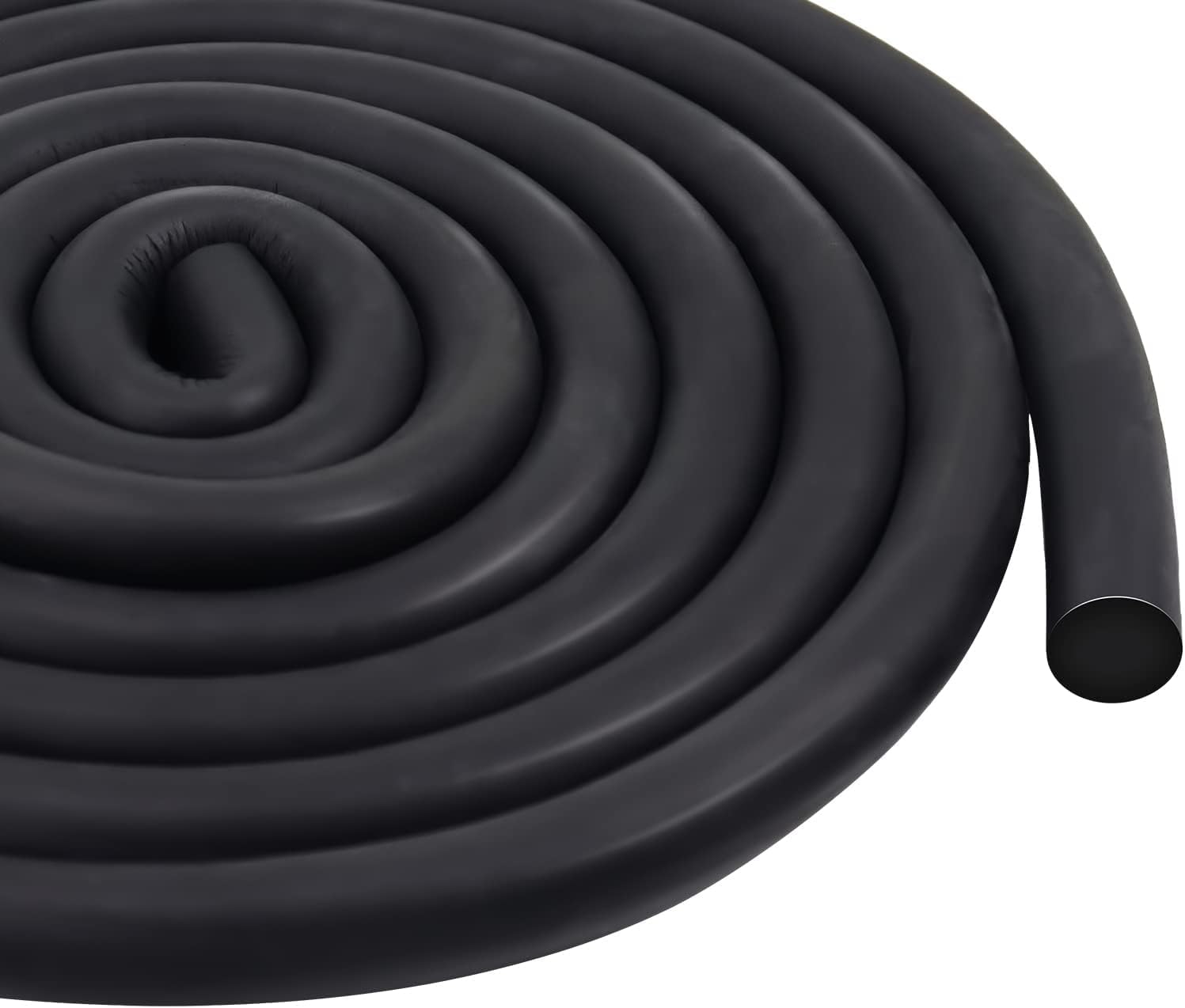 Storystore Backer Rod for Gaps and Joints, 13mm x 5m Black Foam Rubber Caulk Saver for Weather Stripping, Door Seal, Concrete Expansion Joint Filler Rope