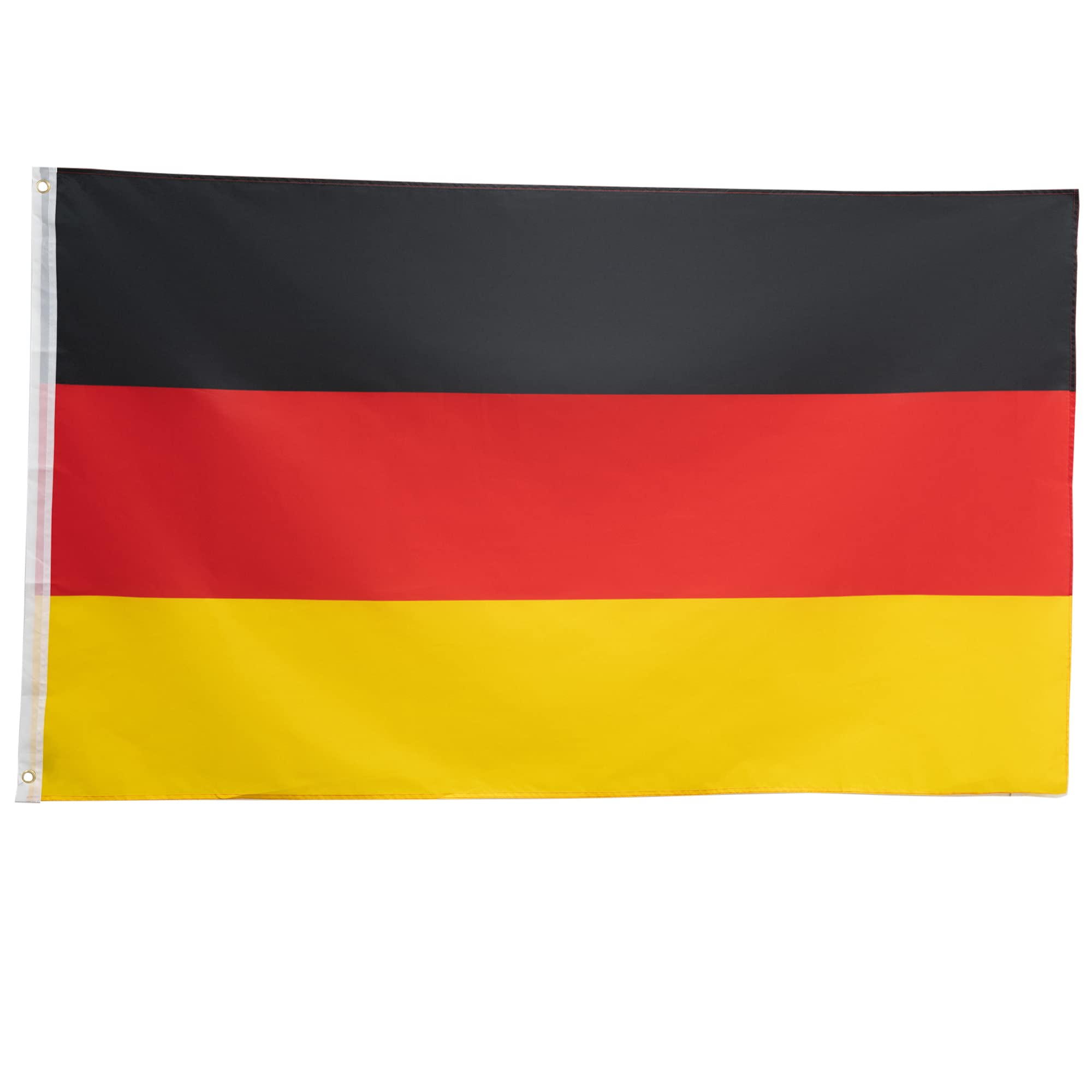 Dyanatic 3x5ft International Country Flags - Vivid Color and UV Fade Resistant - Canvas Header and Double Stitched - National Flags Polyester with Brass Grommet 90x150cm (Germany)