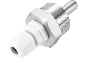 uxcell 8mm Dia G3/4 Thermowell Weldless Stainless Steel 304 with Cable Gland 30mm Length for Beer Fermenter, White