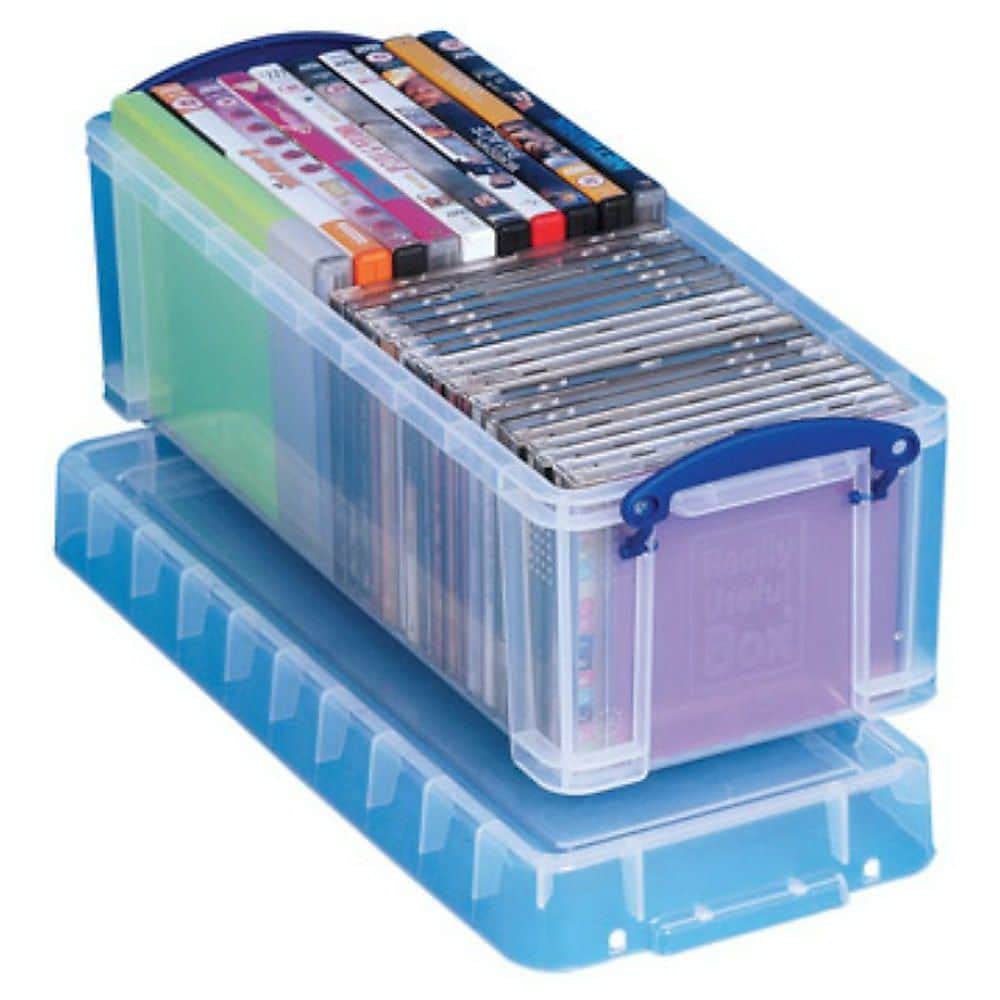 Really Useful Box Plastic Storage Box 6.5 Litre Clear