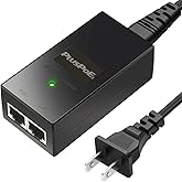 Gigabit PoE Injector, IEEE 802.3af Compliant, 48V POE Ethernet Adapter 100/1000Mbps Replacement for Ubiquiti U-POE-af, TP-Lin