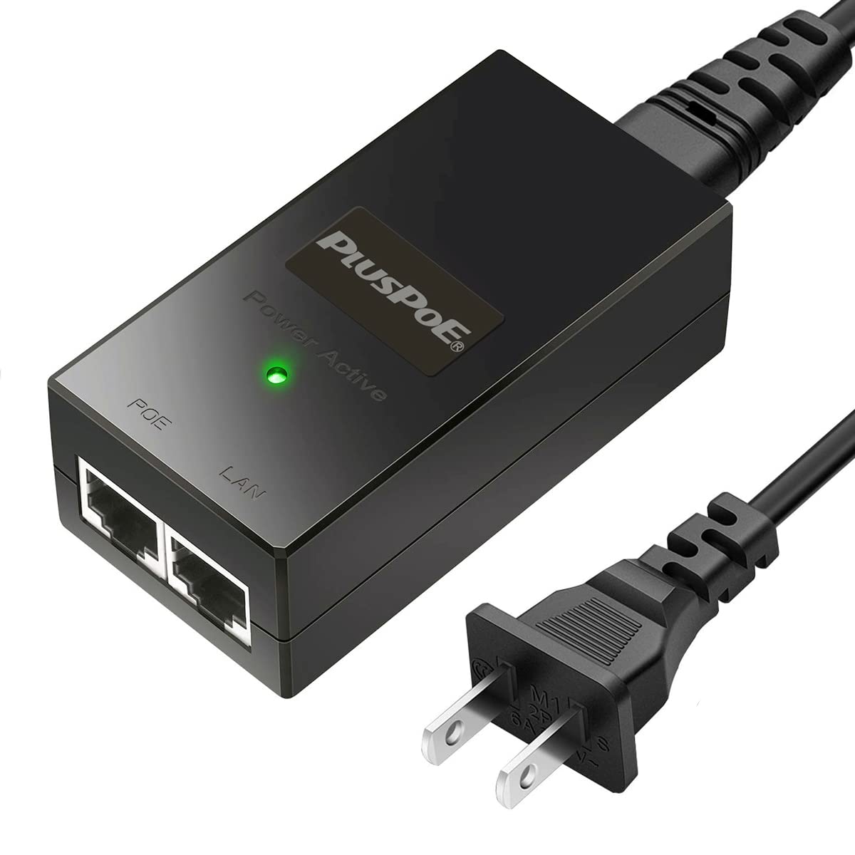 Photo 1 of PLUSPOE 24volt Passive PoE Injector 24W Power Over Ethernet for 24v PoE Devices Compatible with Ubiquiti POE-25-5W, POE-24-12W and POE-24-24W