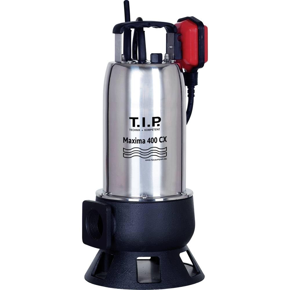 T.I.P. 30140 Maxima 400 SX Submersible Dirty Water Flood Pump, up to 24000 l/h Flow Rate