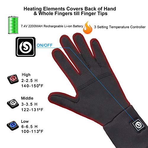 thin heated gloves