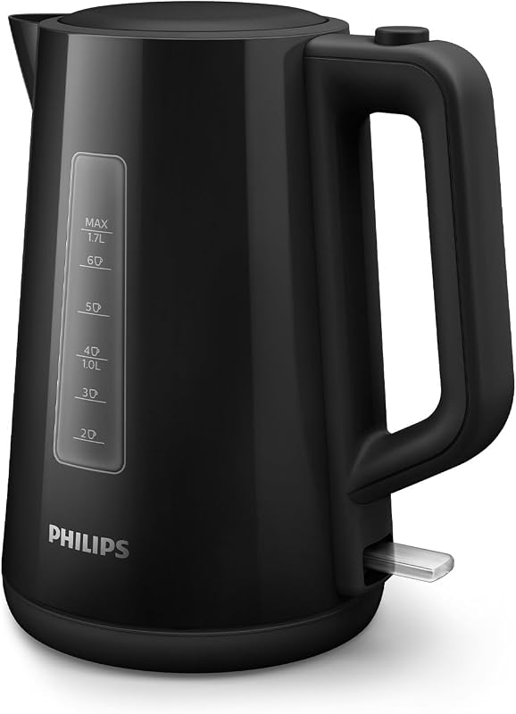 Bouilloire Électrique 3000, 1,7L, Ébullition rapide, Noir