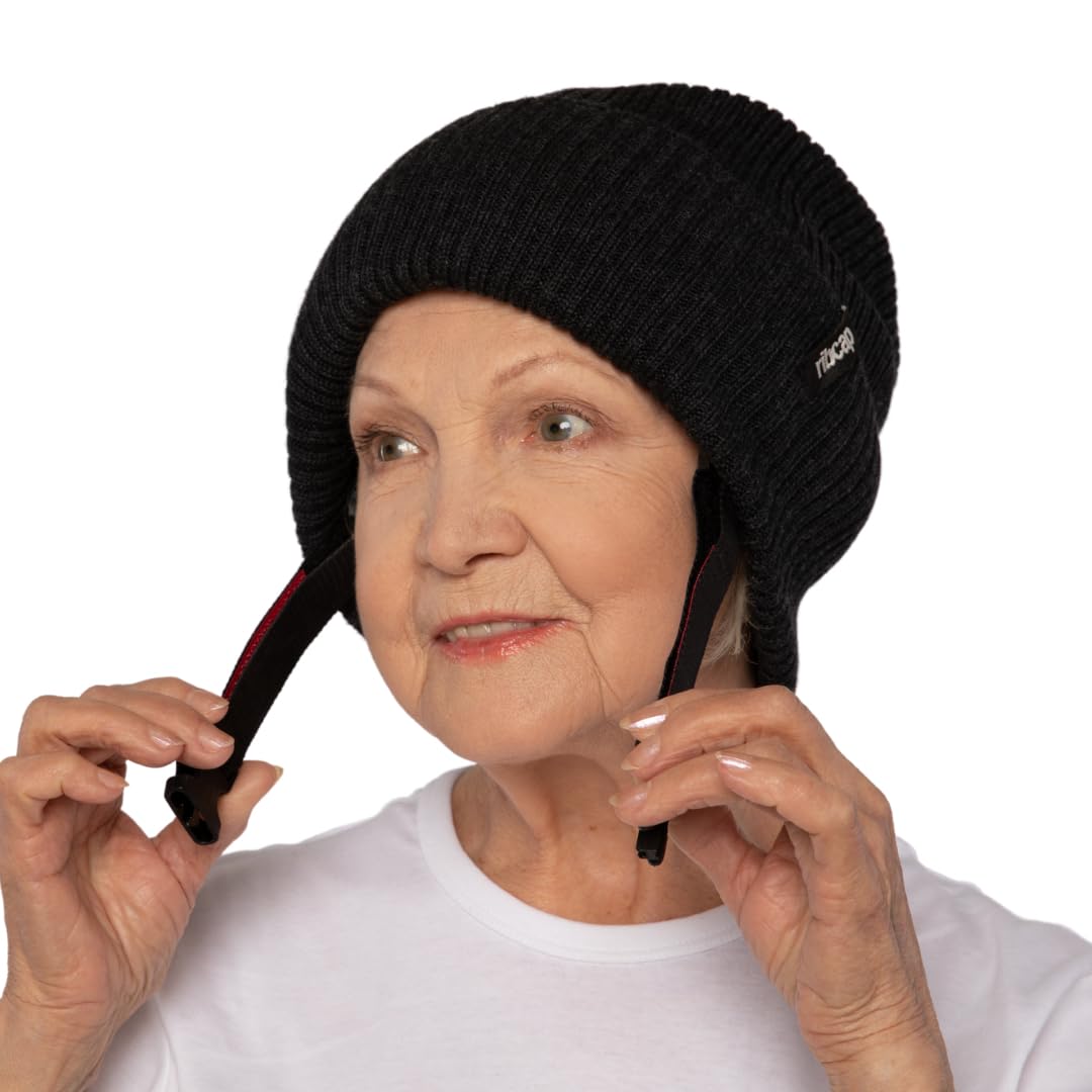 Ribcap Lenny Medical Grade Protective Helmet | Anthracite | Small (Head Circumference 53-55 cm) | Soft Helmet for Epilepsy | Protective Hat for Seizures | Fashionable and No Stigma