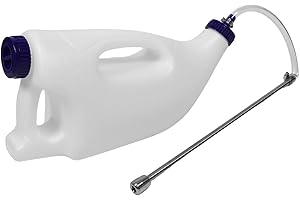 ibasenice Calf Feeding Bottle with Tube for Newborn Animals Accurate Milk Dispenser for Lambs and Goats Large