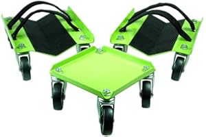 KASTFORCE KF2014 Snowmobile Dolly Heavy Duty 1500Lbs V-Slide with 2.5” PVC Swivel casters and Rubber Pad Protecting Skis and 