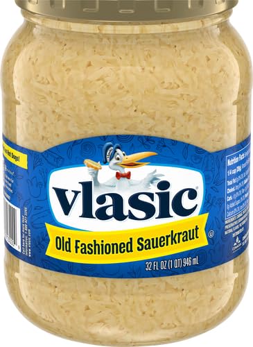 VLASIC REGULAR OLD FASHIONED SAUERKRAUT SALT LEVEL, 32 OZ