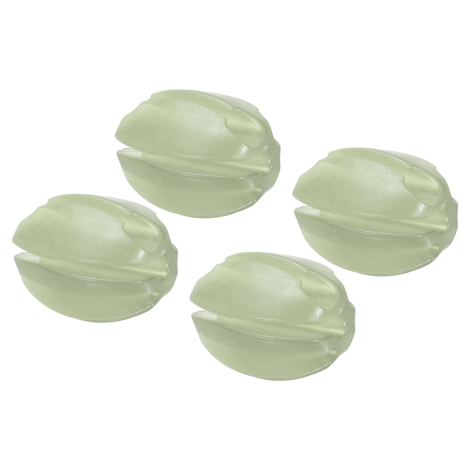 PATIKIL High Elastic Fishing Rod Holders, 4 Pack Rubber Fishing Pole Clip Fishing Rod Bundler Setter 5-Holes Strap Ties Fish Pole Protector for Fishing Pole Fly Fishing, Light Green