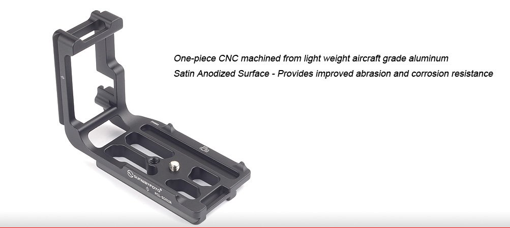 SUNWAYFOTO PCL-5DIIIR L Plate for Canon 5D Mark III Camera Arca & RRS Compatible Sunway