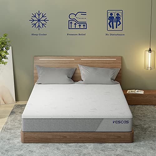 Queen Mattress, Kescas 12 Inch GelInfused Memory Foam Queen Size
