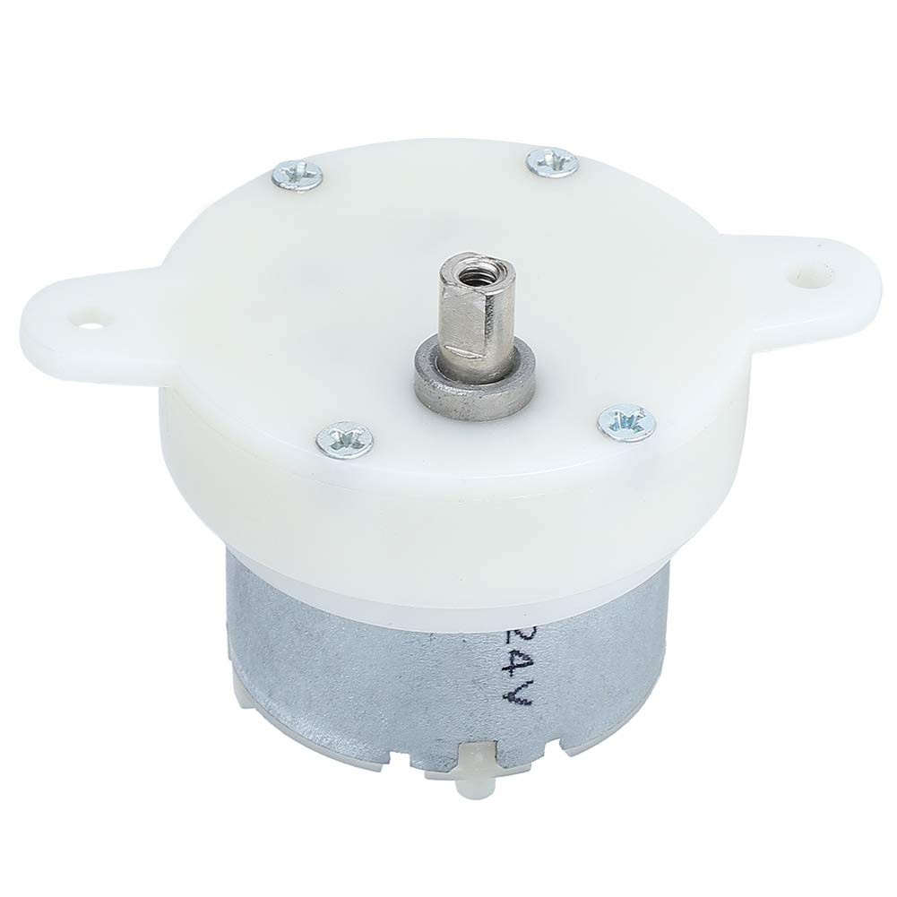 Yanmis Geared Dc Motor, 12V Slow Speed Solid Geared Motor Light Weight and Low Noise for Toys, Vending Machines Robots