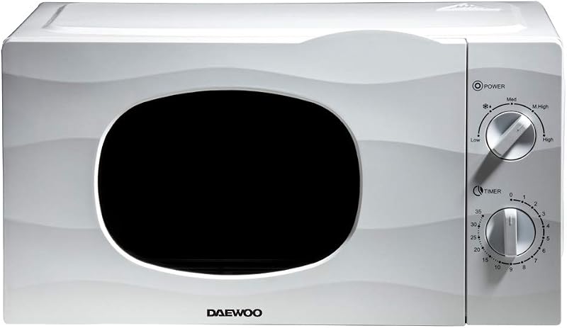 Daewoo 20L Microwave 700W with Auto Defrost & 5 Power Settings - White