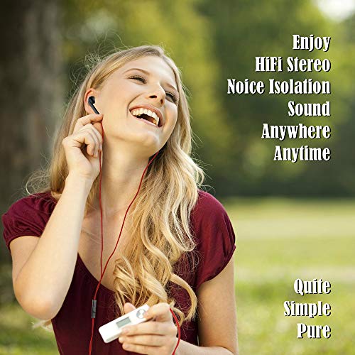 Earbuds Headphones Stereo in-Ear Earphones Noise Isolating Wired Earphone with Mic and Volume Control Comfort-Fit for Samsung Galaxy Android Smartphones and Mp3 Players