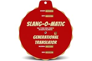 GENERIC Slang-o-Matic Generational Slang Translator Wheel – Cross-Gen Slang Decoder for Boomers, Gen X, Millennials, Gen Z – Compact Recyclable Language Tool for Teachers, Offices & Gifts