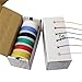 CBAZY 22 Gauge Flexible Silicone Wire Hook Up Kit - 6 Colors, 19.6 Feet Each, 22 AWG Stranded Electric Wire