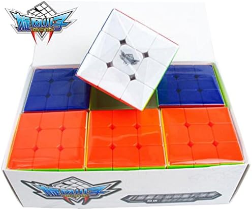 Speed Cube 3x3 Stickerless,Cyclone Boys 3x3 Speed Cube Stickerless, 6pcs cubes set gift package, speed cube bundle,Magic Cube 3x3x3 Puzzles Toys (56mm)
