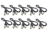 Antrader RG58 3 Feet 50-Ohm BNC to BNC Coaxial Cable Pack of 10
