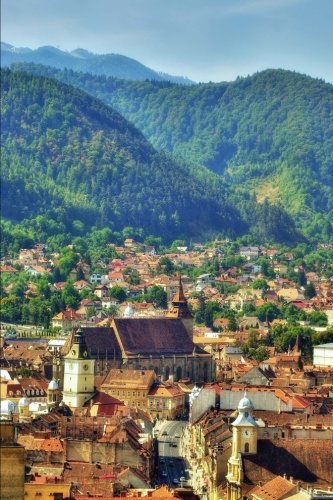 Brasov Romania Journal: 150 page lined notebook/diary