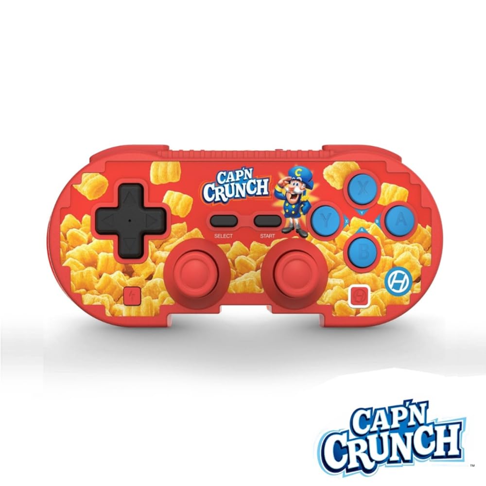 Hyperkin Limited Edition Pixel Art Wireless Bluetooth Controller - Officialy Licensed - Cap'n Crunch Controller For Nintendo Switch 2 / Switch/Oled, PC, Mac, Android, iOS