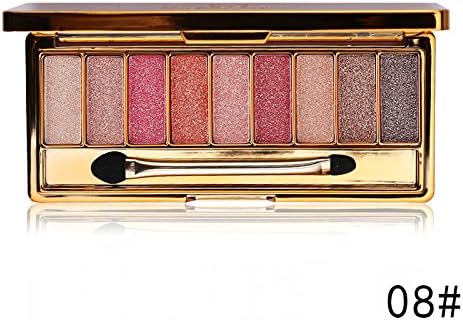 CASA SHOP Professional Eye Shadow Maquillage 9 Colors Diamond Bright Makeup Eyeshadow 08
