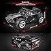 SZJJX RC Car, 1/12 Scale 4WD High Speed Vehicle 35MPH+ 2.4Ghz Radio Remote Control with LED Light Vision - Black