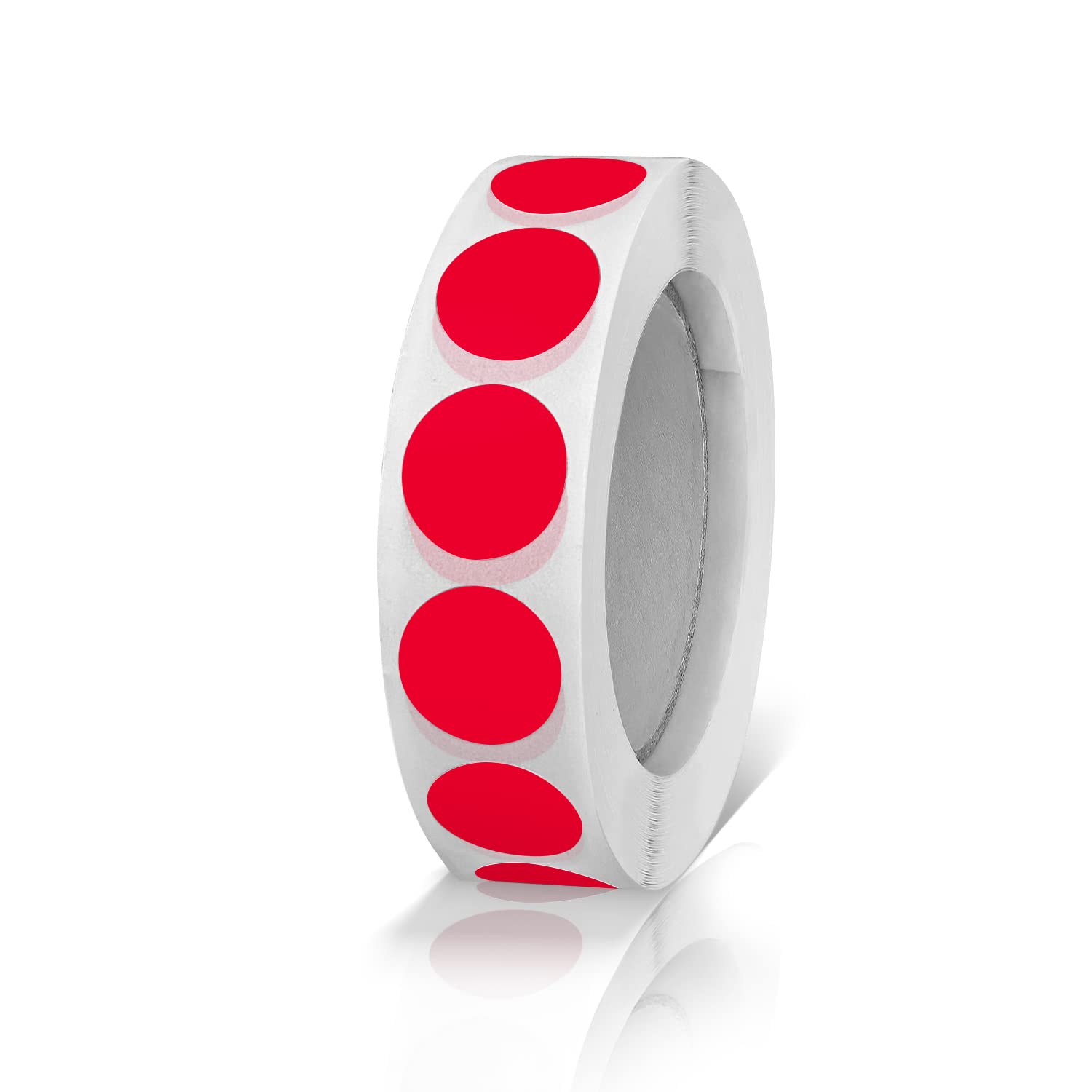 Meitaat Round Stickers Red 13mm Circle Labels with Color Coding Dot Sticker Waterproof Removable Roll of 1000