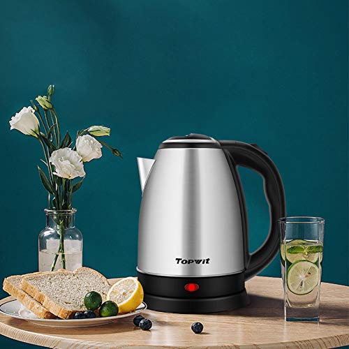 TOPWIT Electric Kettle Hot Water Kettle, 2.0L Stainless Steel Electric