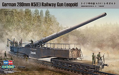 Hobby Boss 280mm K5(E) Railway Gun Leopold Vehicle Model Building Kit