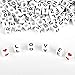 Maksuzee 1200/1620/600PCS Acrylic Letter Beads A-Z Letter Round/Cube Alphabet Letter Beads for Jewelry Making Bracelets Necklaces and Key Chains