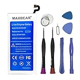 Galaxy S6 Battery,MAXBEAR [2550mAh] Lithium Ion Polymern Internal Battery EB-BG920ABE Replacement for Samsung Galaxy S6 SM-G920 with Free Tool.[12 Month Warranty]