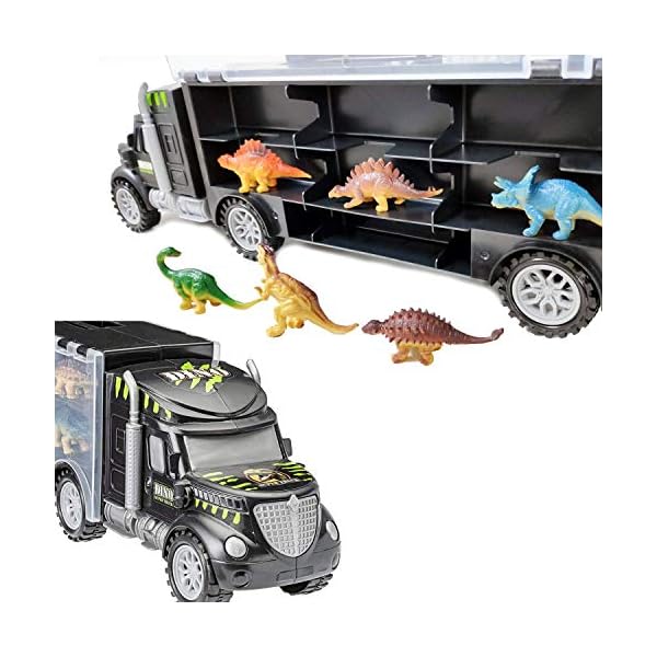 Toyvelt-Dinosaurs-Transport-Car-Carrier-Truck-Toy-with-Dinosaur-Toys-Inside-Best-Megatoybrand-dinosaur-kids-toy-for-ages-3-8-yr-oldo Toyvelt Dinosaurs Transport Car Carrier Truck Toy with Dinosaur Toys Inside - Best Megatoybrand dinosaur kids toy for…