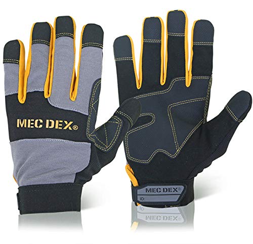 Mec Dex MECDY-713S Work Passion Impact Mechanics Glove, Small