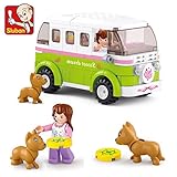 Sluban Building Block Girl's Dream of Station Wagon B0523 158pcs 1dolls