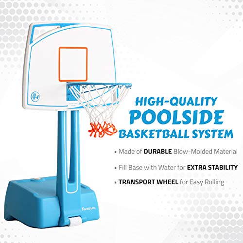 Harvil Poolside Basketball Hoop with Smart Backboard Storage - Thumbnail 4