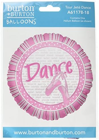 Adorable Ballerina Dance Pointe Shoes Tour Jete 18" Mylar Balloon