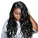 Suerkeep Loose Wave Virgin Hair Bundles Brazilian Human Hair Weave Remy Hair Bundles Loose Wave Brazilian Human Hair Extensions(12 14 16, Jet Black Color)