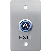 IP66 Waterproof Infrared Sensor Exit Switch, Stainless Steel with LED Indicator, NO/NC