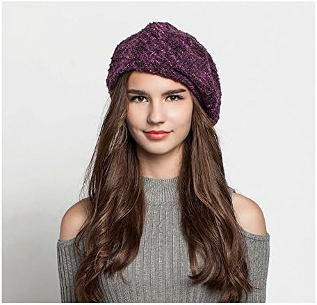 CHINACME Fashionable Female Beret Hat Warm Cap Outfit Accessory For Fancy Dress (BERET VIOLET)