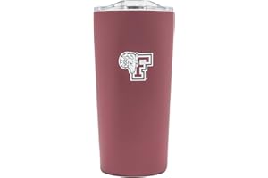 Decorvo Officially Licensed Collegiate Stainless Steel Tumbler - Double Walled Insulated Travel Thermos with Slide Lid - 18 oz (Fordham)