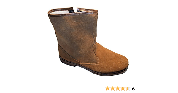 Bota Serraje Media caña con Cremallera Altureña en Camel : Amazon.es:  Zapatos y complementos