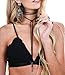 Punk Gothic Long Chain Necklaces Tassel Tattoo Choker Tube on the Ends (Black+silver)