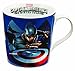 Vandor 26066 Marvel Captain America Winter Soldier 12 oz Ceramic Mug, Red, White, and Blue
