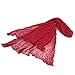 Newborn Baby Photography Props - Long Ripple Wrap Blanket and Lace Beads Headband (Burgundy, OneSize)