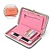 Phone clutch wallet,Charminer Women's Phone Package Bow Long Section Clutch 5.5 Inch Phone Wallets Case Hasp Long Purse Clutches Leather Wallet for Iphone Samsung Pink
