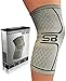 SB SOX Compression Knee Brace - Great Support That Stays in Place - Perfect for Recovery, Everyday Use - Best Treatment for Pain Relief, Meniscus Tear, Arthritis (Gray/Black, Small)