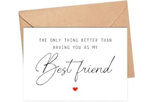 DIANDDESIGNGIFT The Only Thing Better Than Having You As My Best Friend ...Is Our Baby Having You For An Aunt - Pregnancy Announcement Greeting Card - Best Friend Card - We're Pregnant Card - Mother's Day Gift