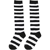 Warmbaby Long Socks Kids Girls Knee High Leg Warmer Striped Size 6-10
