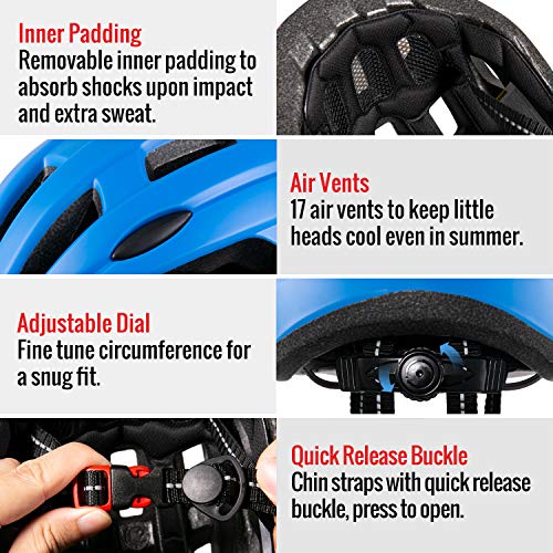 image for TurboSke Toddler Bike Helmet, CPSC Certified Multi-Sport Adjustable He